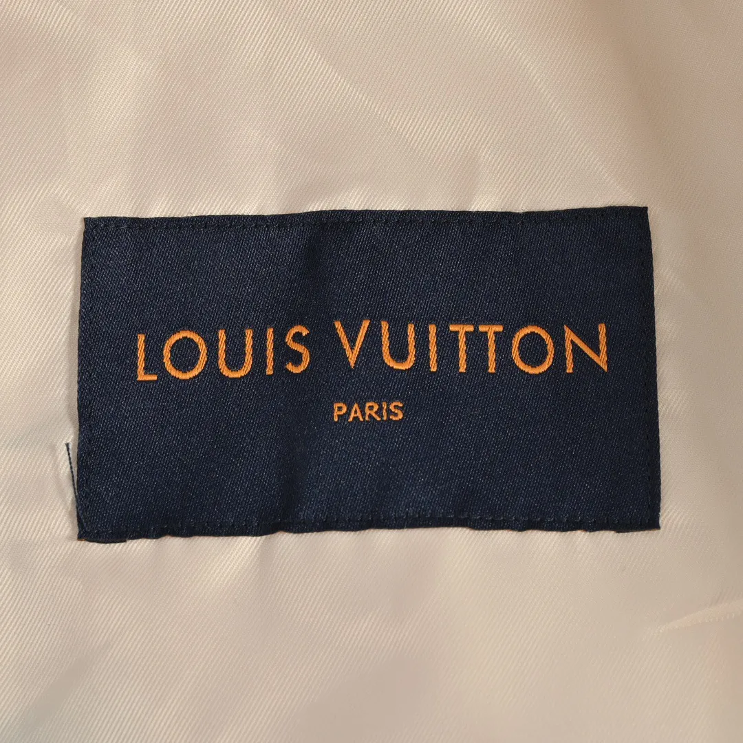 Louis Vuitton/Louis Vuitton 22Fw towel embroidered letter badge baseball jacket